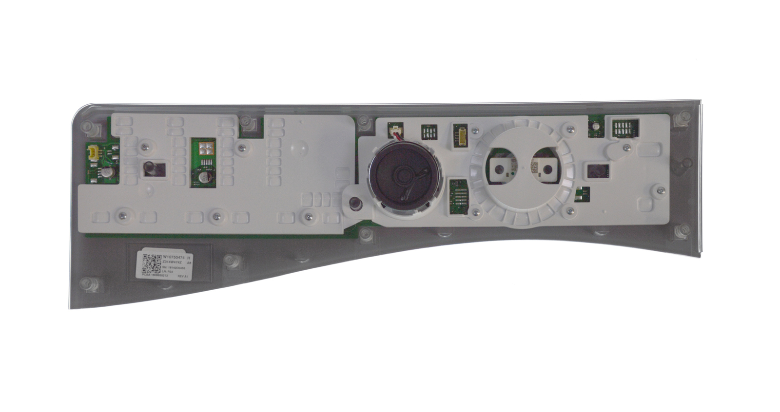 W10750474 - Genuine OEM Whirlpool Washer Control Panel Assembly, White